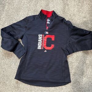 Cleveland Indians Majestic  Quarter-Zip new w/o tags